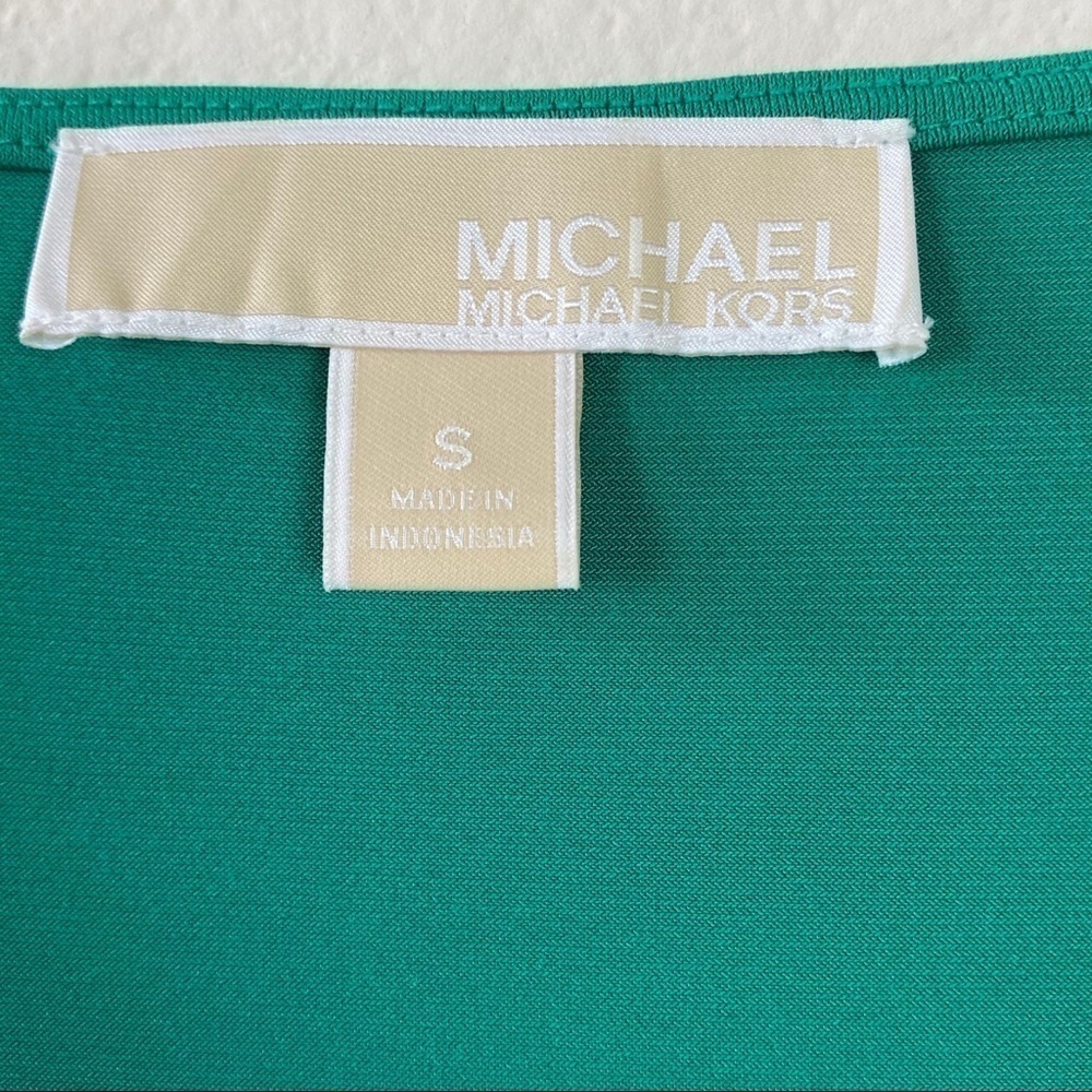 Michael Kors Cowl Neck Top Emerald Green Size S - Picture 6 of 8